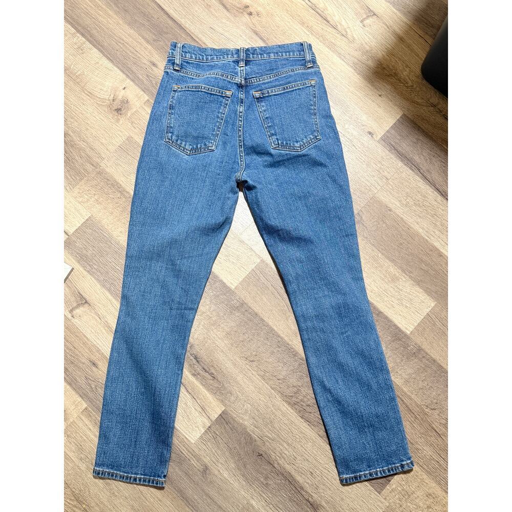 Abercrombie & Fitch High Rise Skinny Jeans Womens 2 Blue Stretch Denim - Picture 2 of 5